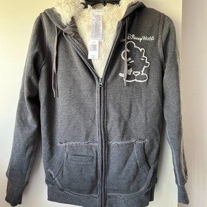 Disney World Parks | Zip Hoodie Faux Fur Lined NWT